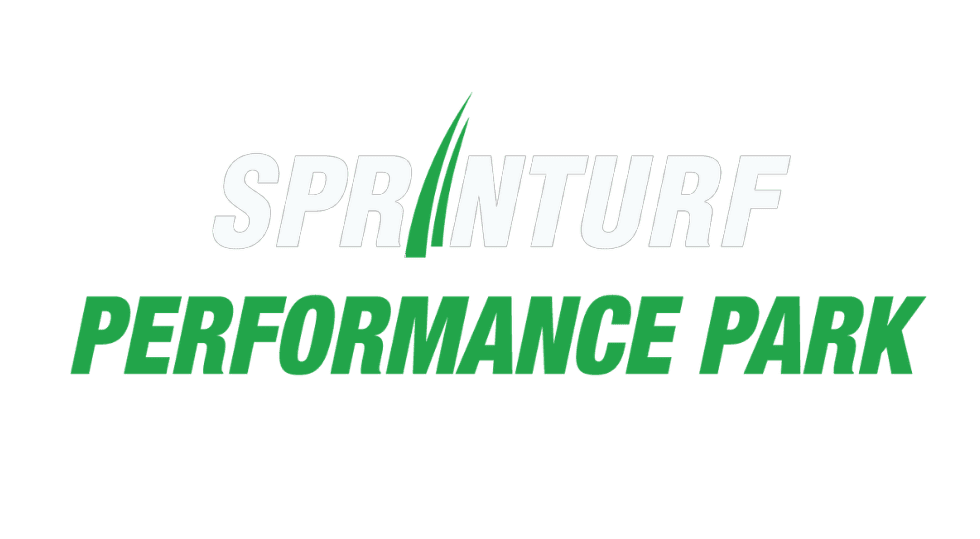 Sprinturf performance park logo white